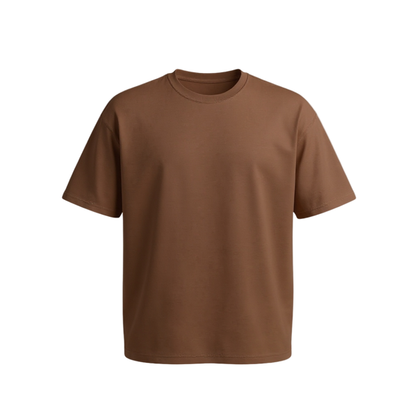 Oversized T-shirt - Brown