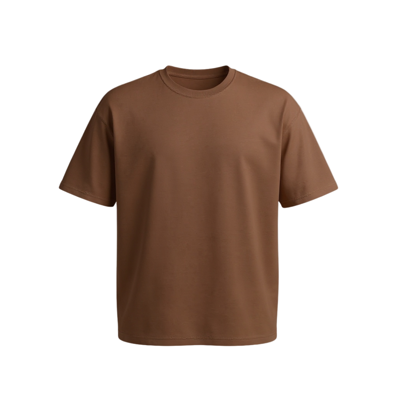 Oversized T-shirt - Brown