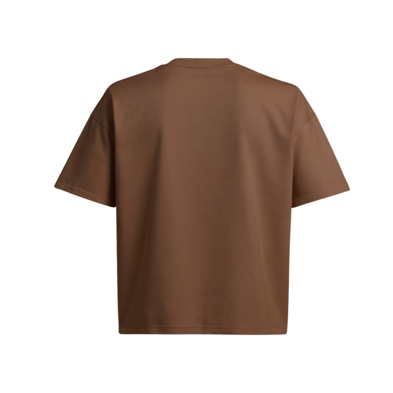 Oversized T-shirt - Brown