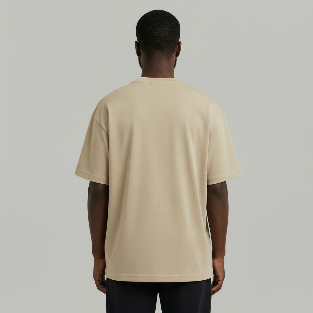 Oversized T-shirt - Beige