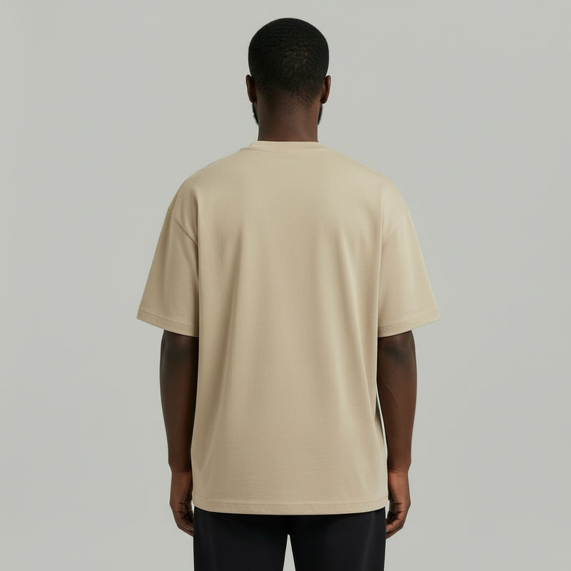Oversized T-shirt - Beige