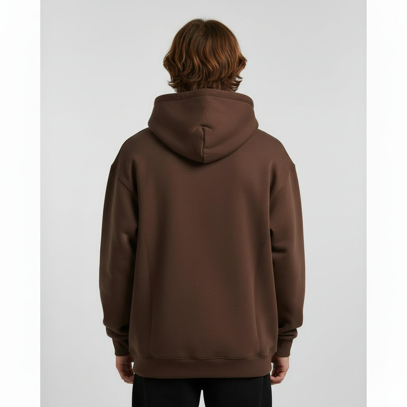 Dropshoulder Hoodie - Brown