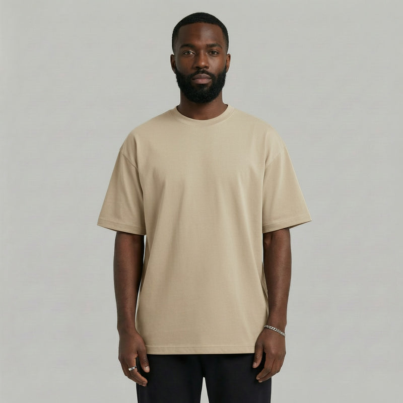 Oversized T-shirt - Beige