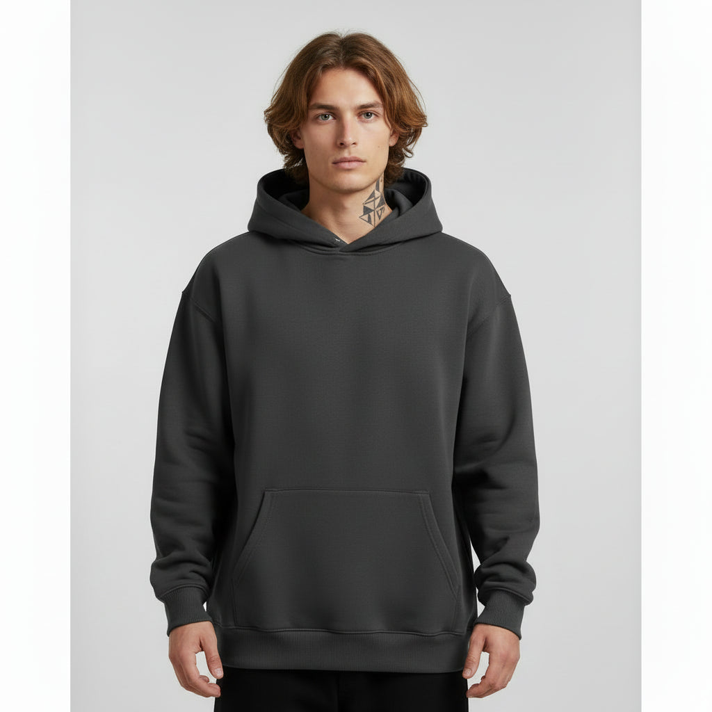 Dropshoulder Hoodie - Gray
