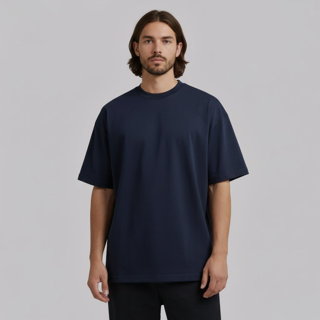 Oversized T-shirt  - Blue