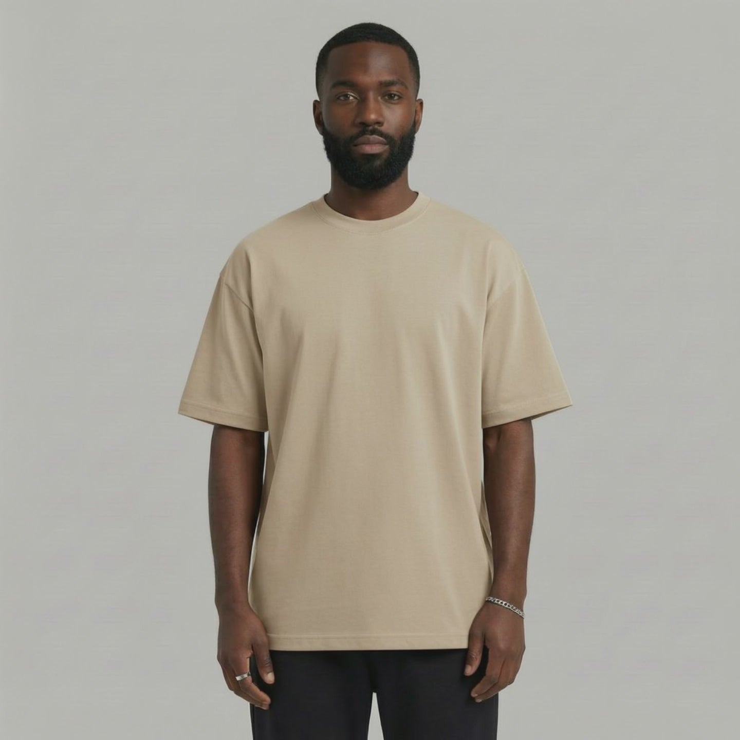 Oversized T-shirt - Beige