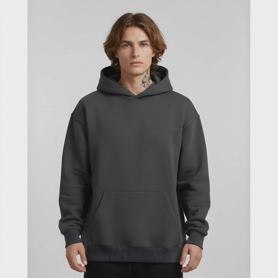 Dropshoulder Hoodie - Gray