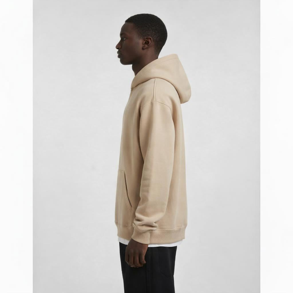 Dropshoulder Hoodie - Beige